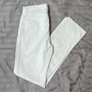 NYDJ White Marilyn Straight Jeans